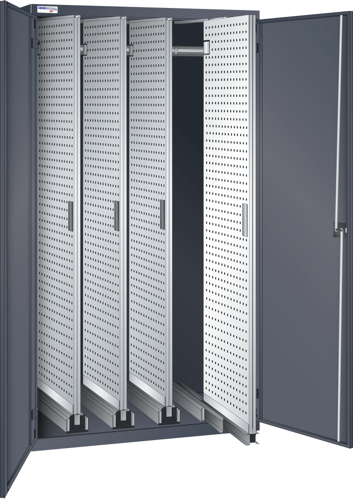 Vertical pull-out cabinet (WxDxH) 1000x600x1950mm KEY Lock R7016
