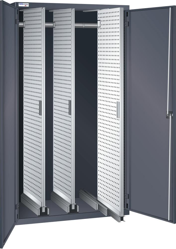Vertical pull-out cabinet (WxDxH) 1000x600x1950mm KEY Lock R7016