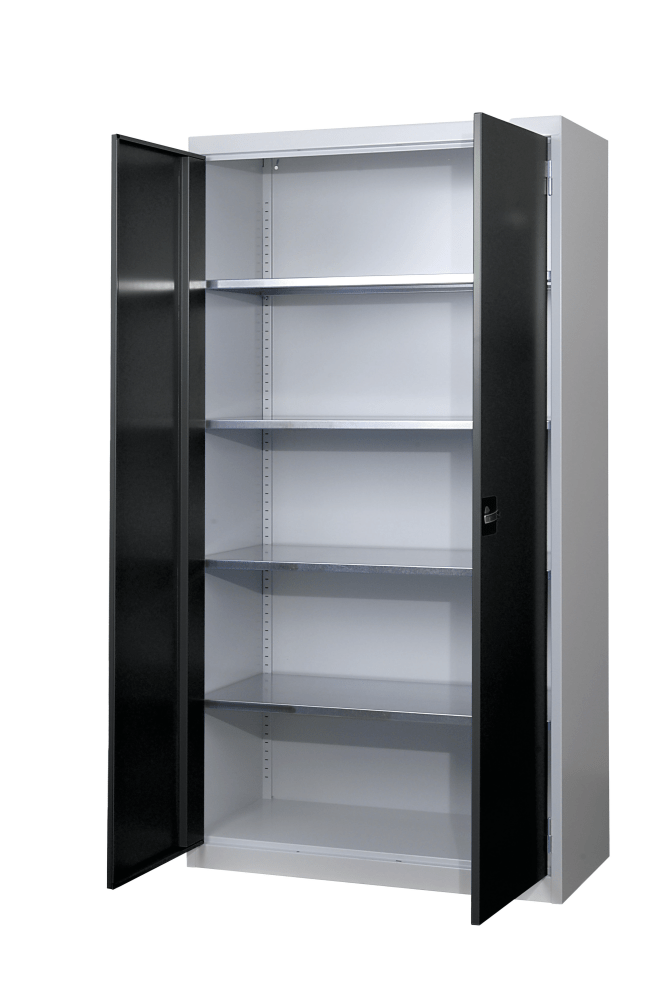 Hinged door cabinet (WxDxH) 1000x400x1950mm KEY Lock R7035/R7016