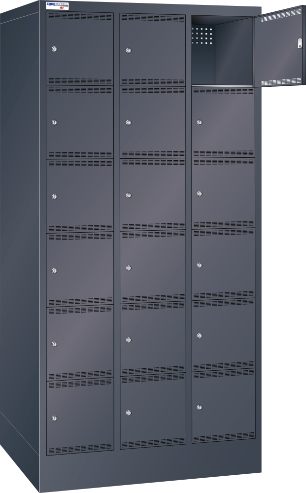 Compartment cabinet (WxDxH) 905x500x1995mm R7016