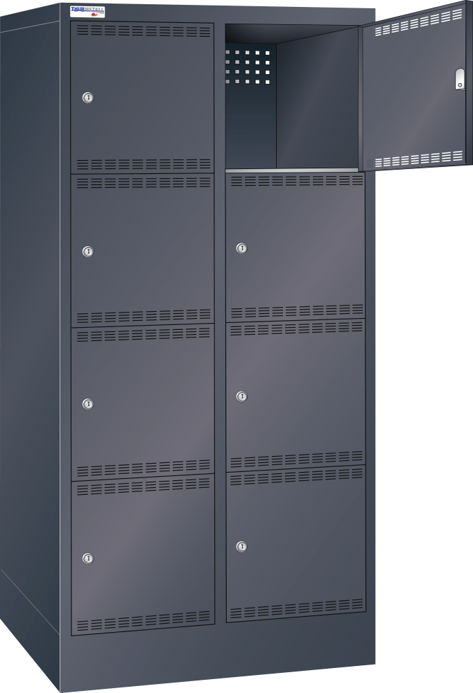 Compartment cabinet (WxDxH) 810x500x1995mm R7016