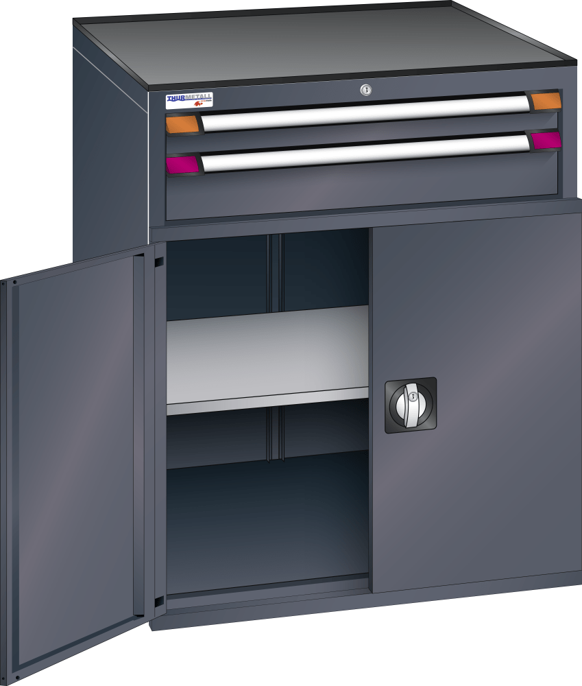 Machine cabinet  (WxDxH) 1005x724x1017mm KEY Lock R7016
