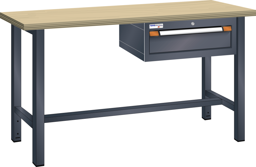 Workbench (WxDxH) 2000x700x840mm Multiplex KEY Lock R7016