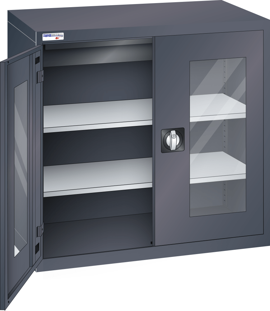 Hinged door cabinet (WxDxH) 1000x580x1000mm KEY Lock R7016