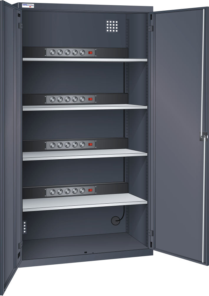 Battery charging cabinet (WxDxH) 1000x400x1995mm GB R7016