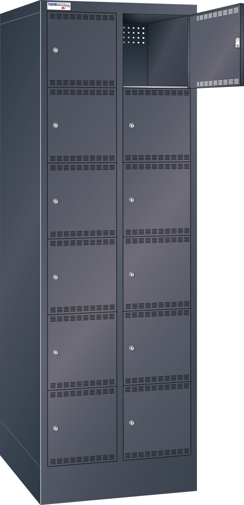 Compartment cabinet (WxDxH) 610x500x1995mm R7016