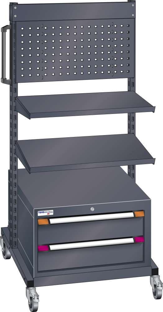 Assembly trolley (WxDxH) 715x710x1600mm R7016