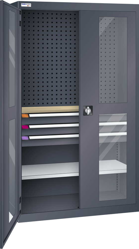 Heavy-duty cabinet (WxDxH) 1100x620x1950mm R7016