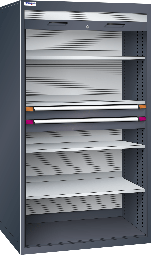 Roller shutter cabinet (WxDxH) 1005x690x1950mm R7016