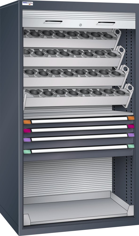 NC cabinet 1005x690x1950mm ISO-SK 30-40-50 KEY Lock R7016