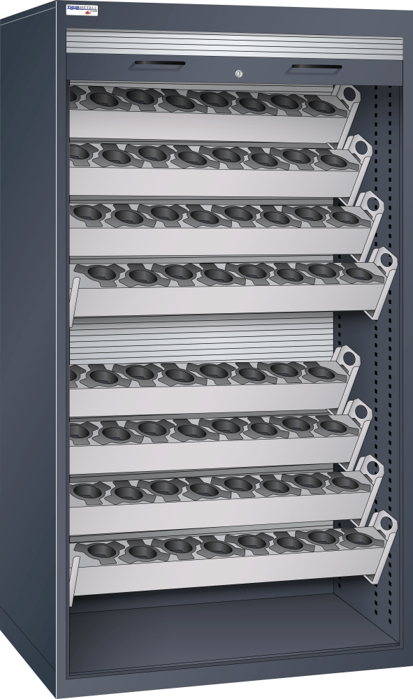 NC cabinet 1005x690x1950mm ISO-SK 30-40-50 KEY Lock R7016